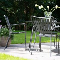 Bild von Mandalay Marguerit Pure Havestol H: 83 cm - Rustfrit Stål/Antracit