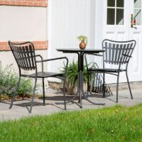 Bild von Mandalay Marguerit Pure Havestol H: 83 cm - Rustfrit Stål/Antracit