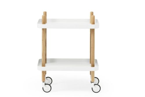 Normann Copenhagen Block Rullebord H: 64 cm - Hvid