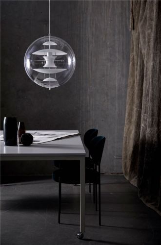 Verpan Verner Panton Globus Ø: 40 cm – Weiß/Glas