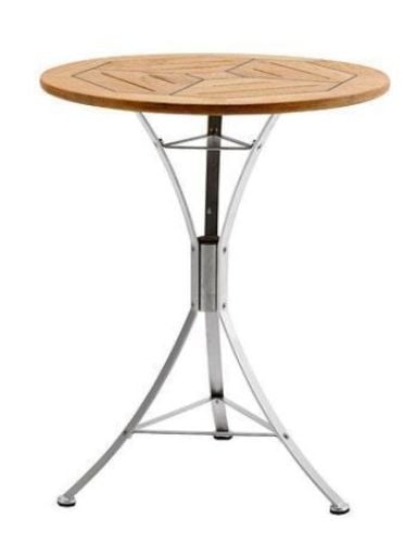 Kircodan Cappuccino Havebord Ø: 60 cm - Teak