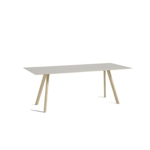 HAY CPH 30 Table 200x90x74 cm - Lacquered Solid Oak/Off White Linoleum