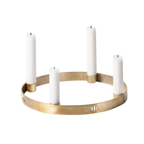 Ferm Living  Candle Holder Circle Large Ø: 38 cm - Messing