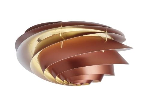 Le Klint 1320S Swirl Decken-/Wandleuchte Klein Ø: 37 cm - Kupfer