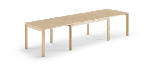 Skovby SM24 Esstisch inkl. 3 Zusatzbretter 100x200 cm – Eiche weiß geölt