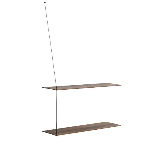 Woud Stedge Shelf 2.0 L: 80 cm - Smoked Oak