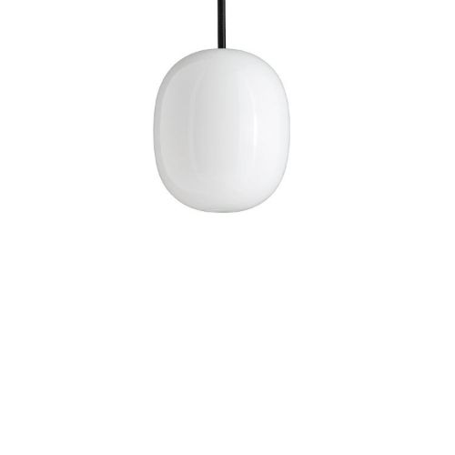 Piet Hein Superæg 200 Pendel Ø: 16,8 cm - Opal/Sort Ledning