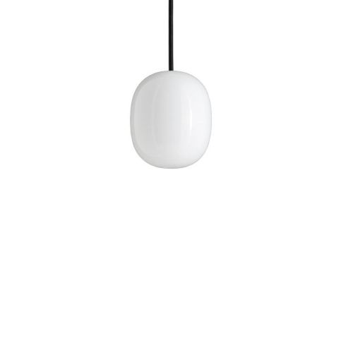 Piet Hein Superæg 150 Pendel Ø: 12,5 cm - Opal/Sort Ledning