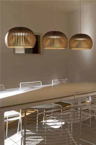 Secto Design Atto 5000 Ø: 34 cm - Walnuss