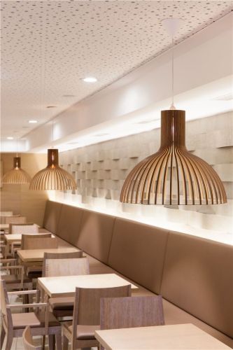 Secto Design Victo 4250 Pendelleuchte Ø: 56 cm - Valnød