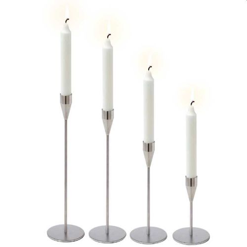 Piet Hein Saturn Kerzenständer H: 36 cm - Silber