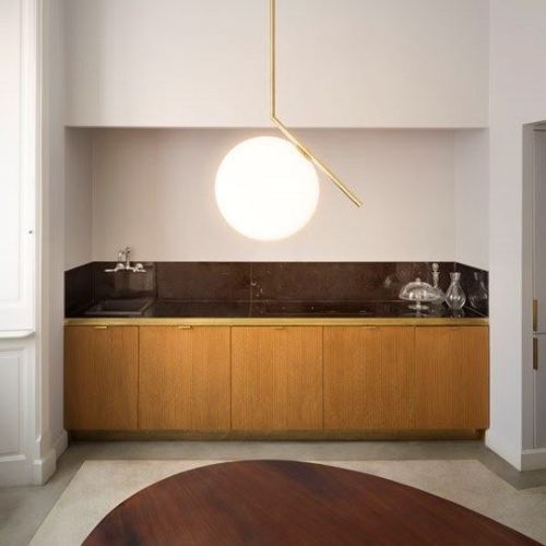 FLOS IC Pendelleuchte S1 Ø: 20 cm - Messing

