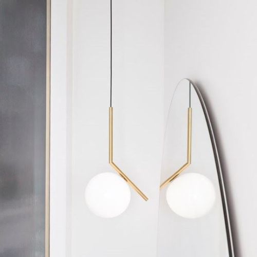 FLOS IC Lights Pendelleuchte S1 Ø: 20 cm - Chrom