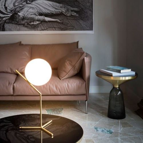 FLOS IC Lights Tischlampe T1 High H: 53 cm - Chrom