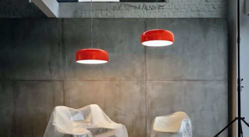 FLOS Smithfield Suspension Pro Pendelleuchte m. Push-Dimmer Ø: 60 cm – Weiß