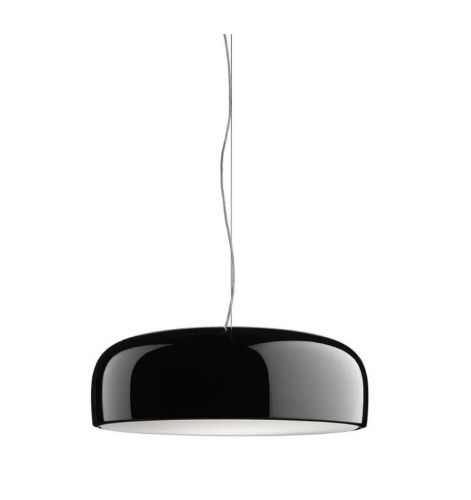 FLOS Smithfield Suspension Pro Pendant w. Push Dimmer Ø: 60 cm - Glossy Black