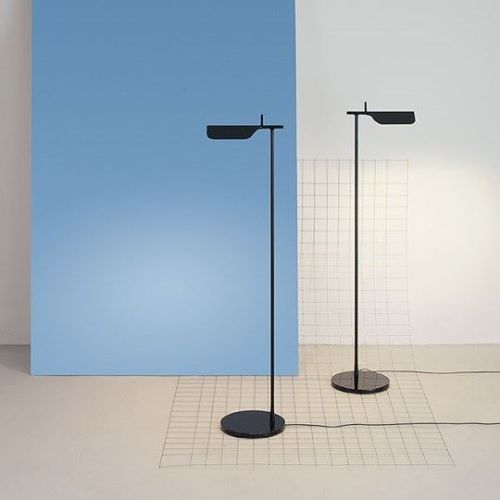 FLOS Tab F Stehleuchte H: 110 cm - Schwarz