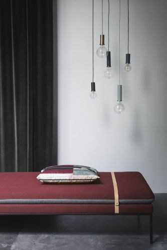 Ferm Living Socket Pendant High H: 17 cm - Schwarz