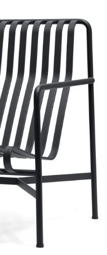 HAY Palissade Lounge Chair High SH: 38 cm - Anthrazit