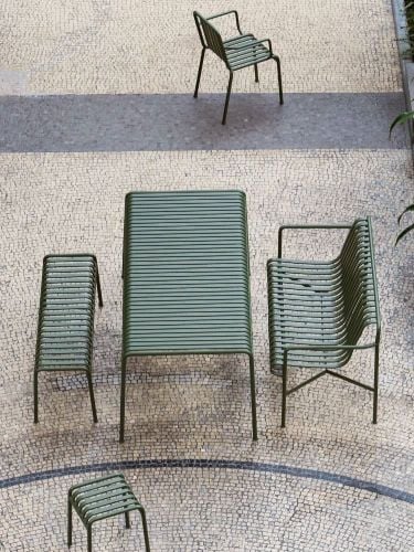 HAY Palissade Hocker H: 45 cm - Olive