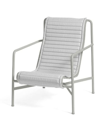 HAY Palissade Lounge Chair Hohes gestepptes Kissen 49,5 x 139 cm – Himmelgrau