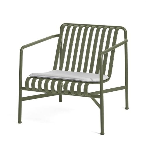 HAY Palissade Lounge Chair Hohes und niedriges Sitzkissen 52,5 x 48 cm – Himmelgrau