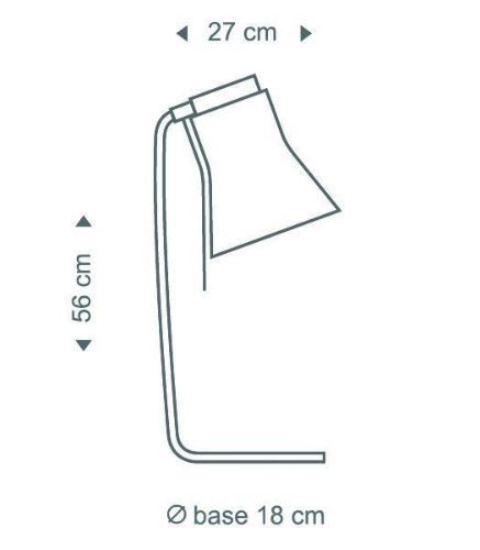 Secto Design Petite 4620 Tischleuchte H: 56 cm - Schwarz