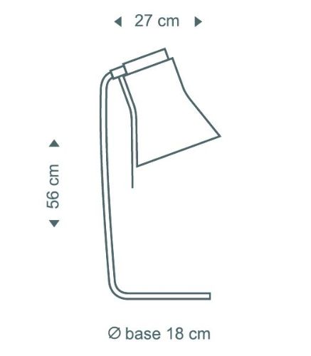 Secto Design Petite 4620 Tischleuchte H: 56 cm - Walnuss