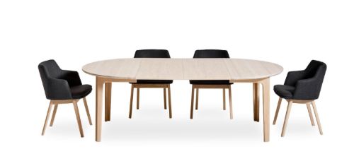 Skovby SM112 Esstisch Ø: 130 cm - Weiß geölte Eiche