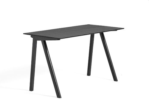 HAY CPH90 Desk 130 x 65 cm - Lacquered Black oak/ Lacquered Black 