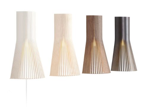 Secto Design 4231 Kleine Wandleuchte H: 45 cm - Walnuss