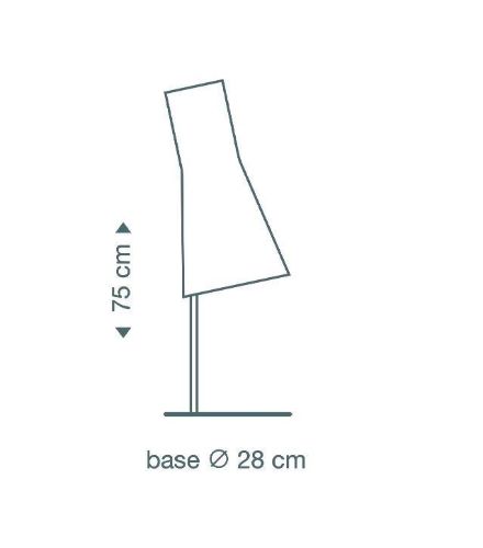 Secto Design 4220 Tischleuchte H: 75 cm - Schwarz