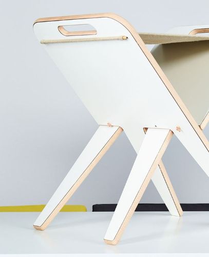 Piet Hein Klaburet Sitzhöhe: 45 cm – Weiß