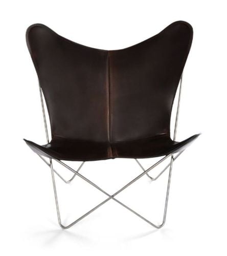 OX Denmarq Trifolium Chair  - Stainless Steel/Mocca