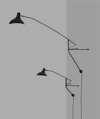 DCW Editions Mantis BS2 Schottlander Wandleuchte Mini L: 71,5 cm – Schwarz