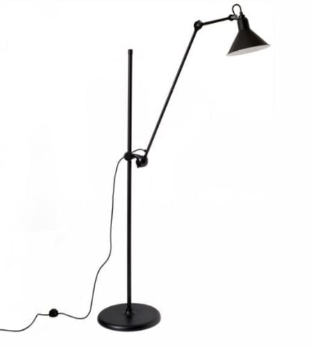 DCW Editions Lampe Gras N215 Gulvlampe Konisk H: 135cm - Sort/Sort