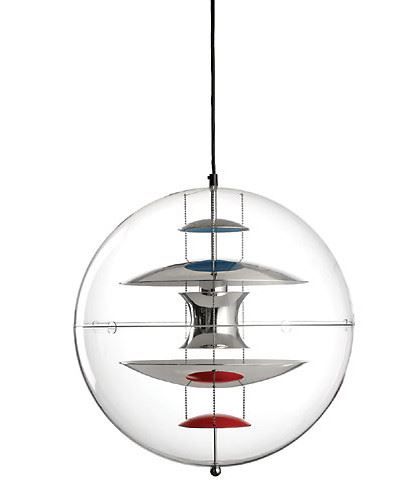 Verpan Acrylschirm für Globe Ø:50 Alu - Obere Kuppel