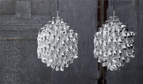 Verpan Spiral SP01 Anhänger H: 65 cm - Silber
