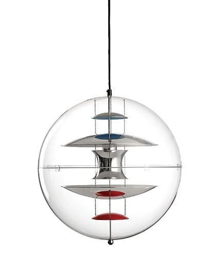 Verpan Acrylschirm für Globe Ø:40 Alu – Oberkuppel