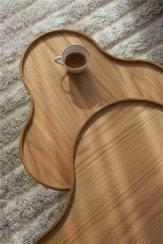 Swedese Flower Mono Couchtisch 66x62x45 cm - Eiche Naturlack/Chrom