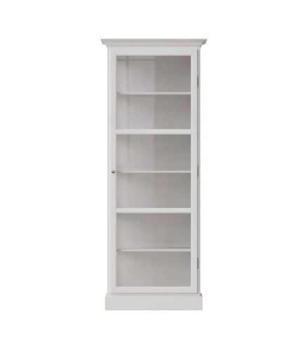 Lindebjerg Design Classic V1 Vitrineskab Højrehængt Dør 70x210 cm - White 
