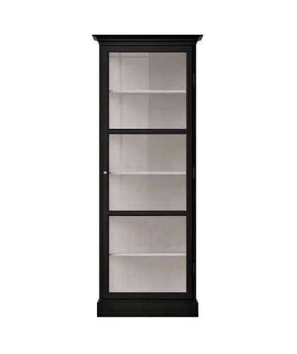 Lindebjerg Design Classic V1 Vitrineskab Højre-hængt Dør 70x210 cm - Black