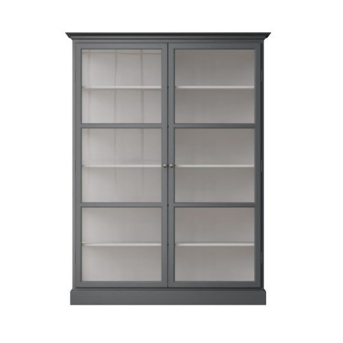 Lindebjerg Design Classic V2 Vitrineskab 150x210 cm - Anthracite