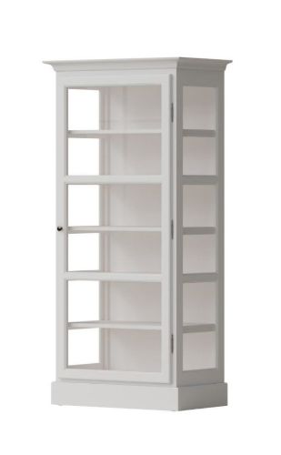 Lindebjerg Design Classic V3 Vitrine mit rechts angeschlagener Tür 80 x 170 cm – Weiß