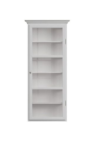 Lindebjerg Design Classic V4 Vitrineskab Højrehængt Dør 70x170 cm - White