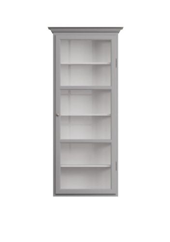 Lindebjerg Design Classic V4 Vitrineskab Højrehængt Dør 70x170 cm - Grey