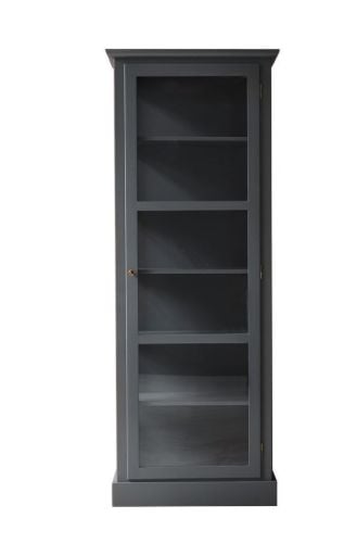 Lindebjerg Design Color N1 Vitrineskab Højrehængt Dør 70x210 cm - Anthracite