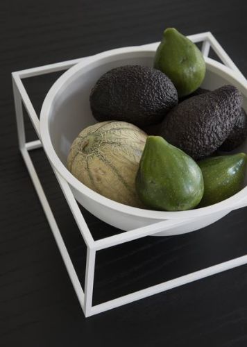Audo Copenhagen Kubus Schüssel Mittelstück Groß Ø: 23 cm - Weiß