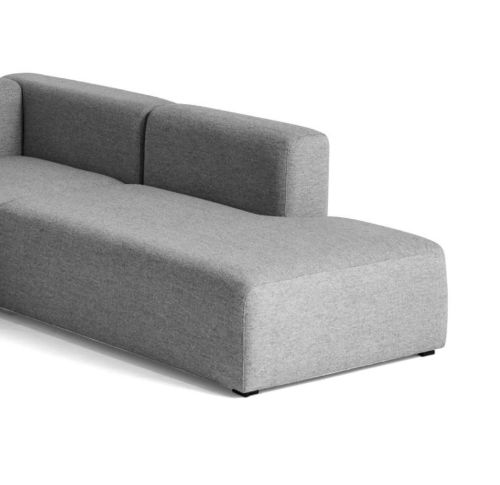 HAY Mags Eckkombination 2 L: 264,5 cm – Rechtes Ende – Hallingdal 116/Schwarz gebeizte Buche