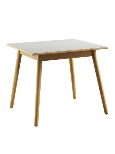 FDB Furniture Esstisch Poul M. Volther C35A 82x82 cm - Eiche/Hellgrau